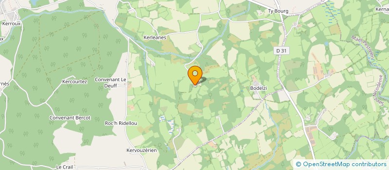 localisation de l'entreprise MONSIEUR ALAIN GOUTAL  GUINGAMP