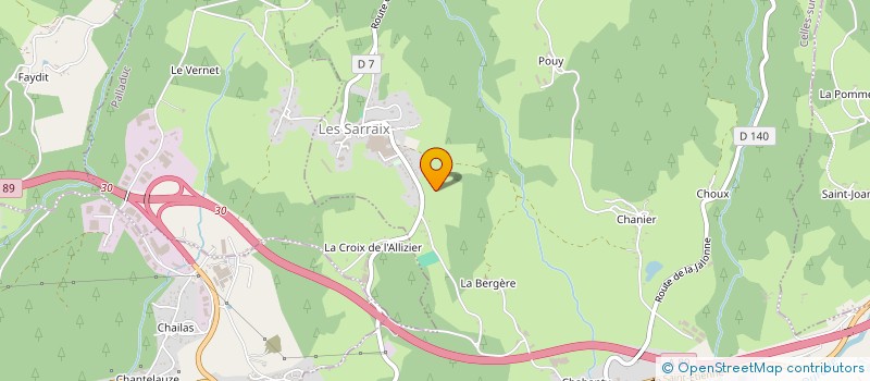localisation de l'entreprise MONSIEUR ALAIN GOUTEY à CELLES-SUR-DUROLLE