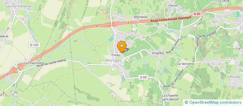 localisation de l'entreprise MONSIEUR ALAIN GOUVAZE  MOROGES