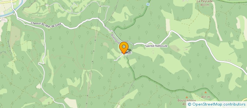 localisation de l'entreprise MONSIEUR ALAIN GRANDON  BRENGUES