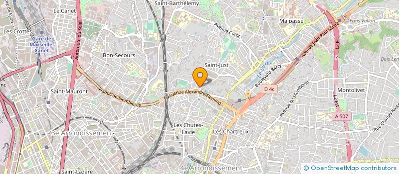 localisation de l'entreprise MONSIEUR ALAIN GRANGAUD à MARSEILLE