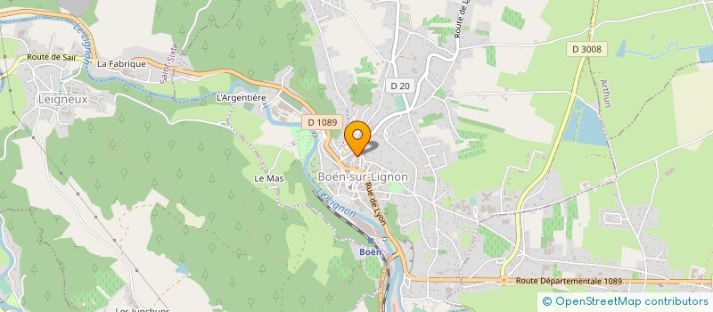 localisation de l'entreprise MONSIEUR ALAIN GRANGE  BOEN-SUR-LIGNON