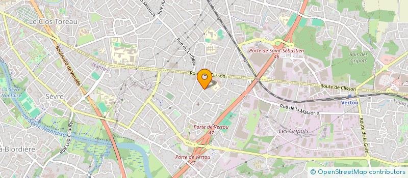 localisation de l'entreprise MONSIEUR ALAIN GRANGE  VERTOU