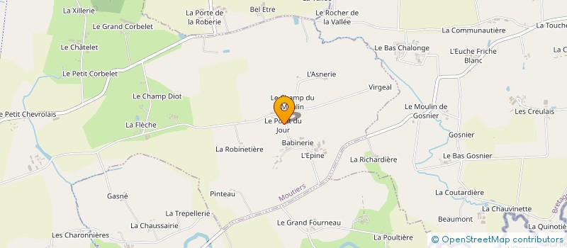 localisation de l'entreprise MONSIEUR ALAIN GRANGER à MOUTIERS