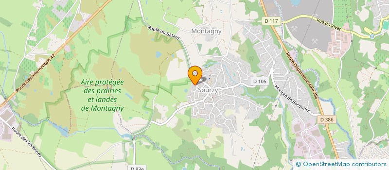 localisation de l'entreprise MONSIEUR ALAIN GRANGEVERSANNE  MONTAGNY