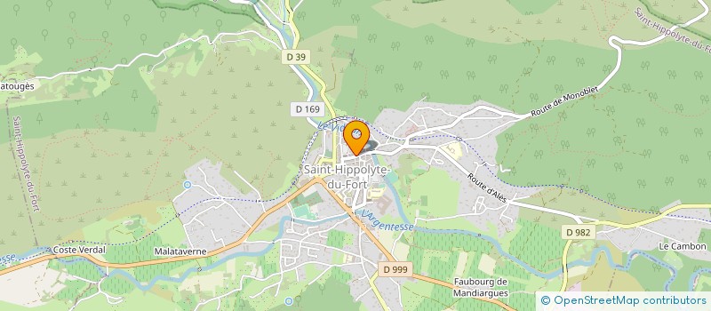 localisation de l'entreprise MONSIEUR ALAIN GRANIER  SAINT-HIPPOLYTE-DU-FORT