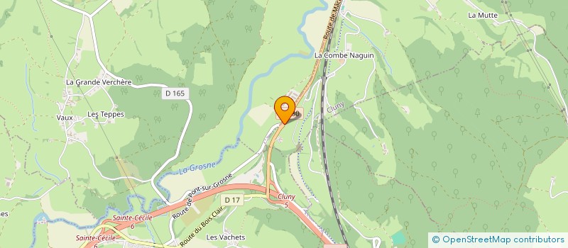 localisation de l'entreprise MONSIEUR ALAIN GRANIERI  CLUNY