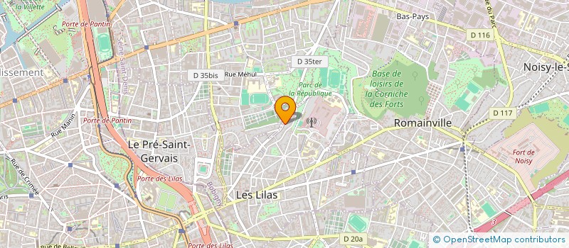localisation de l'entreprise MONSIEUR ALAIN GRASSET à LES LILAS