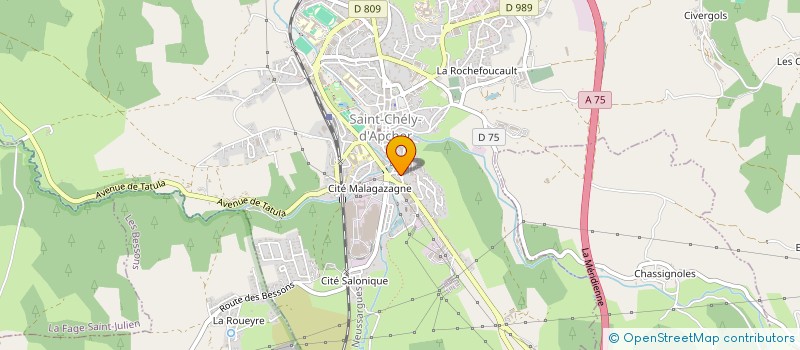 localisation de l'entreprise MONSIEUR ALAIN GRAVEJAT  SAINT-CHELY-D'APCHER