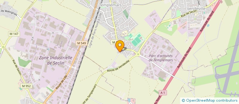 localisation de l'entreprise MONSIEUR ALAIN GRAVEZ  TEMPLEMARS