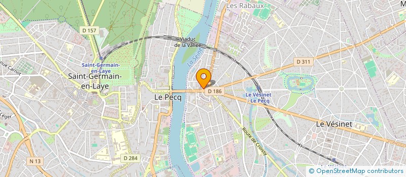 localisation de l'entreprise MONSIEUR ALAIN GREGET à LE VESINET