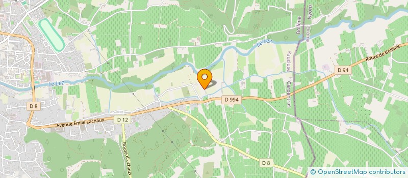 localisation de l'entreprise MONSIEUR ALAIN GRELLETY  BOLLENE