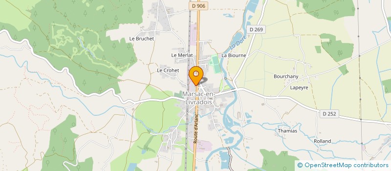 localisation de l'entreprise MONSIEUR ALAIN GRENIER  MARSAC-EN-LIVRADOIS