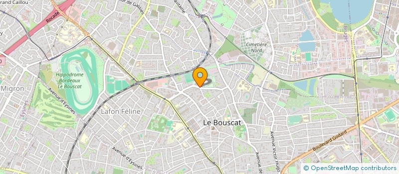 localisation de l'entreprise MONSIEUR ALAIN GRENIER  LE BOUSCAT