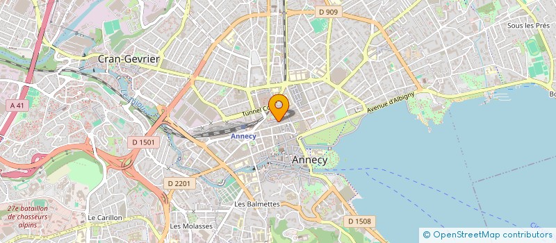 localisation de l'entreprise MONSIEUR ALAIN GREUSARD à ANNECY
