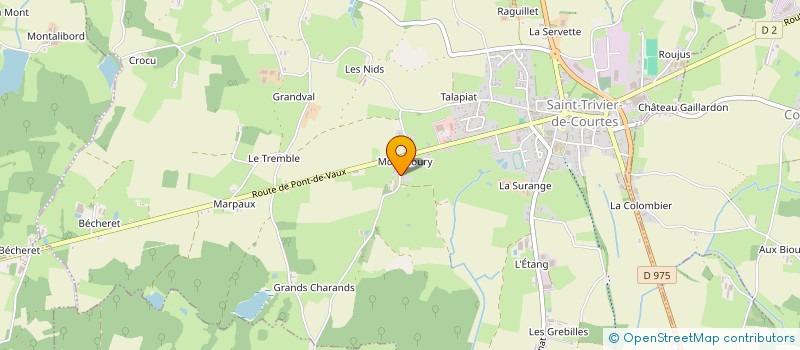 localisation de l'entreprise MONSIEUR ALAIN GREZAUD à SAINT-TRIVIER-DE-COURTES