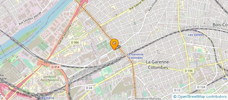 localisation de l'entreprise MONSIEUR ALAIN GRIMAUD à COLOMBES
