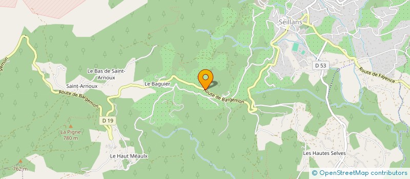 localisation de l'entreprise MONSIEUR ALAIN GRIMBERT  SEILLANS