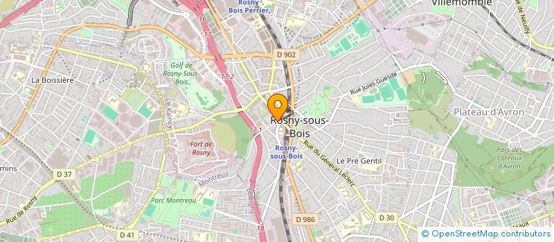 localisation de l'entreprise MONSIEUR ALAIN GRINHOLTZ à ROSNY-SOUS-BOIS