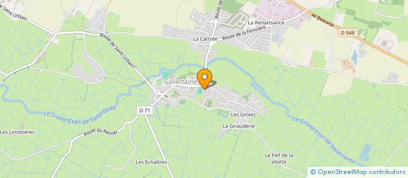 localisation de l'entreprise MONSIEUR ALAIN GRONDIN à SALLERTAINE