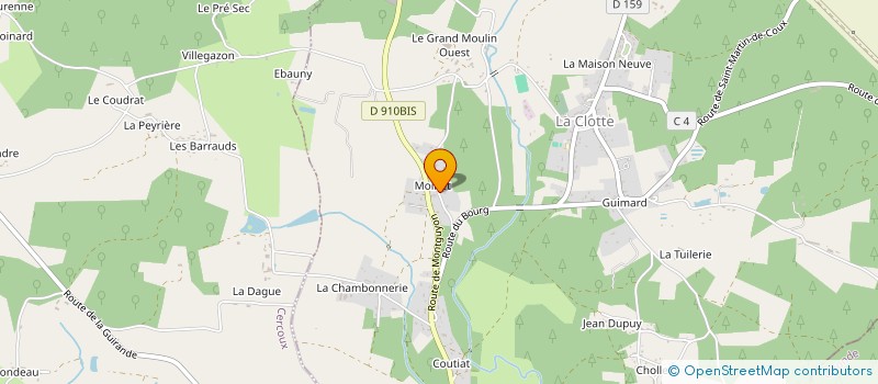 localisation de l'entreprise MONSIEUR ALAIN GROSSET  LA CLOTTE