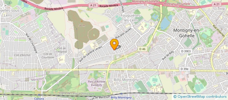 localisation de l'entreprise MONSIEUR ALAIN GRUSON à FOUQUIERES-LES-LENS