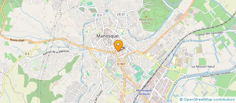 localisation de l'entreprise MONSIEUR ALAIN GUALINA à MANOSQUE