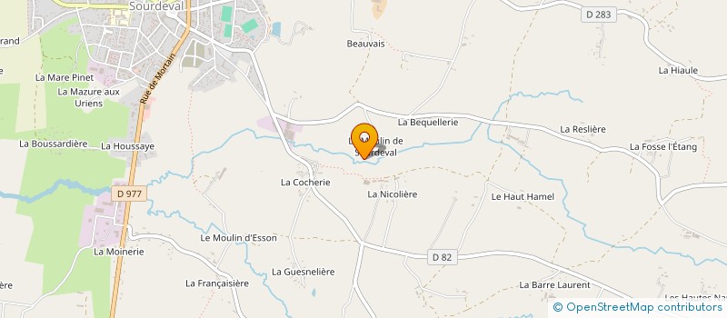 localisation de l'entreprise MONSIEUR ALAIN GUEDOIT  SOURDEVAL