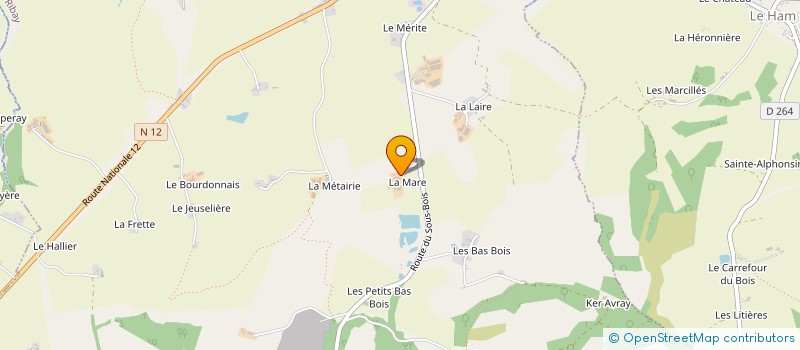 localisation de l'entreprise MONSIEUR ALAIN GUENERIE à LE RIBAY