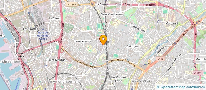 localisation de l'entreprise MONSIEUR ALAIN GUENIOT à MARSEILLE