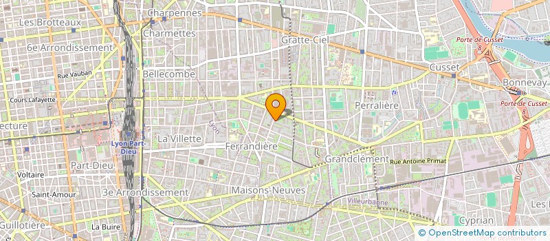 localisation de l'entreprise MONSIEUR ALAIN GUENIOT  VILLEURBANNE