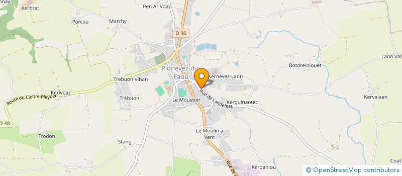 localisation de l'entreprise MONSIEUR ALAIN GUENOLE  SAINT-EVARZEC