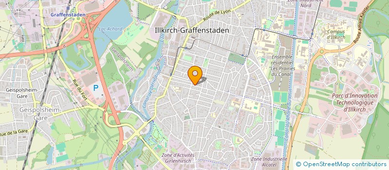 localisation de l'entreprise MONSIEUR ALAIN GUERBER  ILLKIRCH-GRAFFENSTADEN