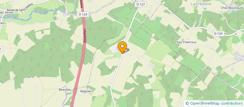 localisation de l'entreprise MONSIEUR ALAIN GUERIN  TAILLANT