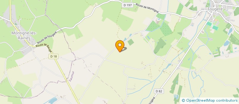 localisation de l'entreprise MONSIEUR ALAIN GUERLET  BAUGE-EN-ANJOU