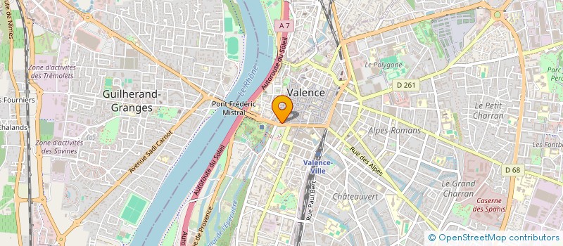 localisation de l'entreprise MONSIEUR ALAIN GUERRY à VALENCE