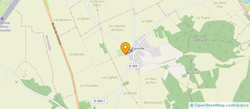 localisation de l'entreprise MONSIEUR ALAIN GUEUX à MARVILLE-MOUTIERS-BRULE