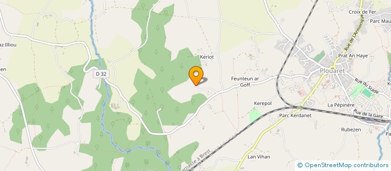localisation de l'entreprise MONSIEUR ALAIN GUEZENEC à PLOUARET