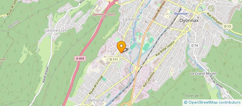 localisation de l'entreprise MONSIEUR ALAIN GUICHARDON  BELLIGNAT