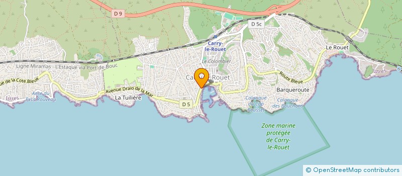 localisation de l'entreprise MONSIEUR ALAIN GUIDONI  CARRY-LE-ROUET