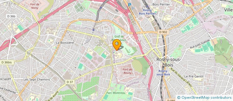 localisation de l'entreprise MONSIEUR ALAIN GUILBERT  ROSNY-SOUS-BOIS
