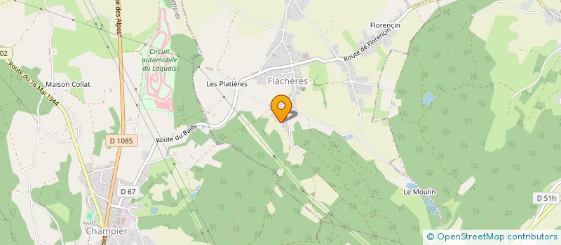 localisation de l'entreprise MONSIEUR ALAIN GUILLAUD  FLACHERES