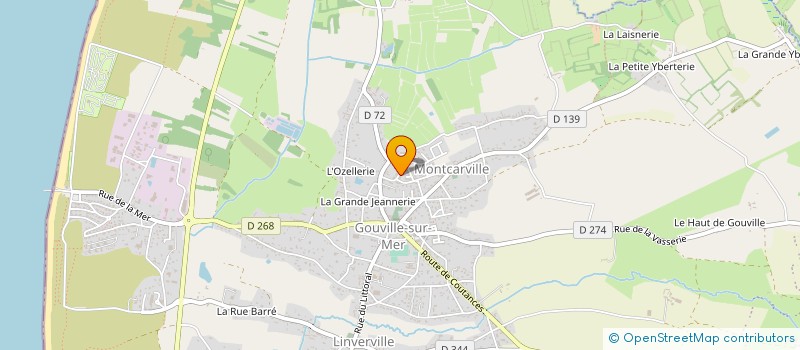 localisation de l'entreprise MONSIEUR ALAIN GUILLON  GOUVILLE-SUR-MER