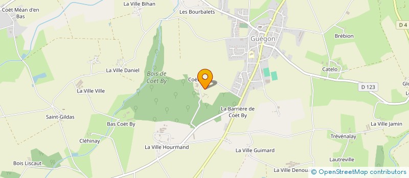 localisation de l'entreprise MONSIEUR ALAIN GUILLOT à GUEGON