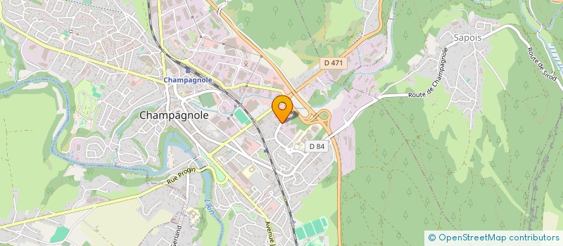 localisation de l'entreprise MONSIEUR ALAIN GUINCHARD  CHAMPAGNOLE