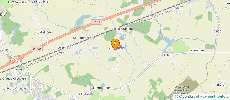 localisation de l'entreprise MONSIEUR ALAIN GUIOCHET à SAINTE-FLAIVE-DES-LOUPS