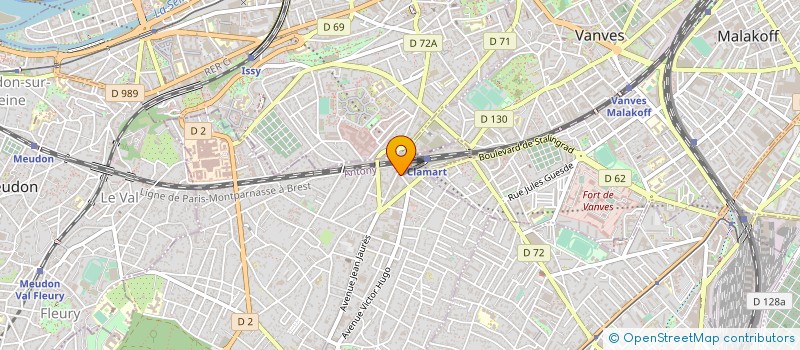 localisation de l'entreprise MONSIEUR ALAIN HADADOU à CLAMART