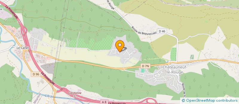 localisation de l'entreprise MONSIEUR ALAIN HAGE  CHATEAUNEUF-LE-ROUGE