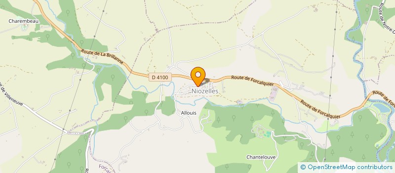 localisation de l'entreprise MONSIEUR ALAIN HAMARD  NIOZELLES