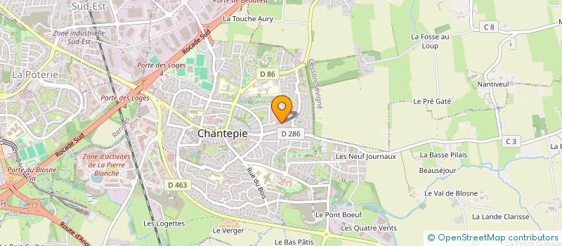 localisation de l'entreprise MONSIEUR ALAIN HAMON  CHANTEPIE